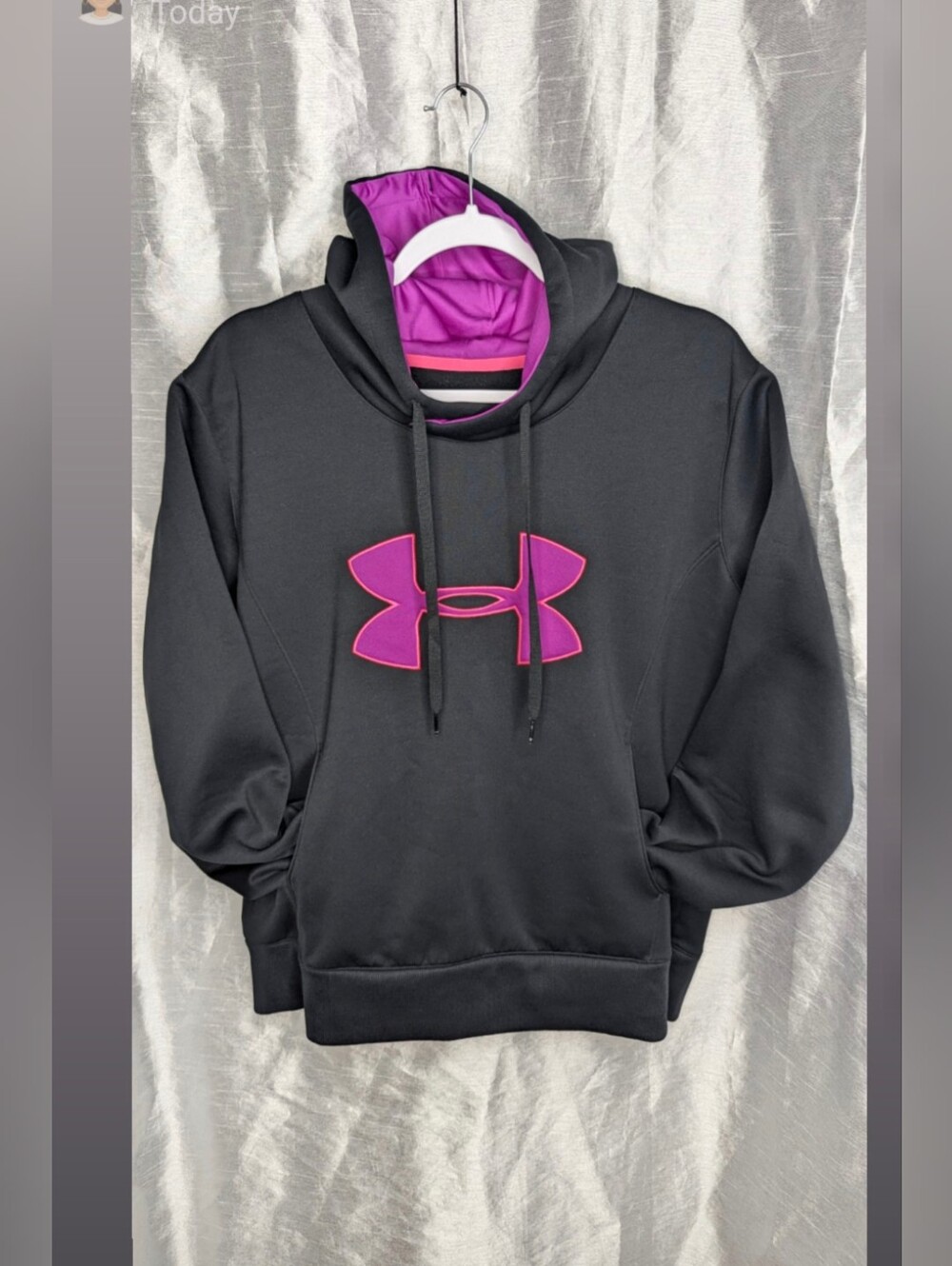 Under Armour Pullover Hoodie Logo Athleisure Activewear  Sporty Relax XL